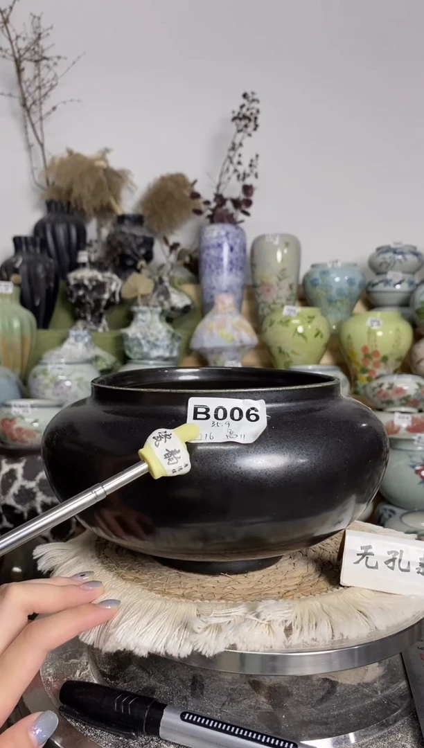 瓷韵花盆 手工制品 完美主义者慎拍 B006