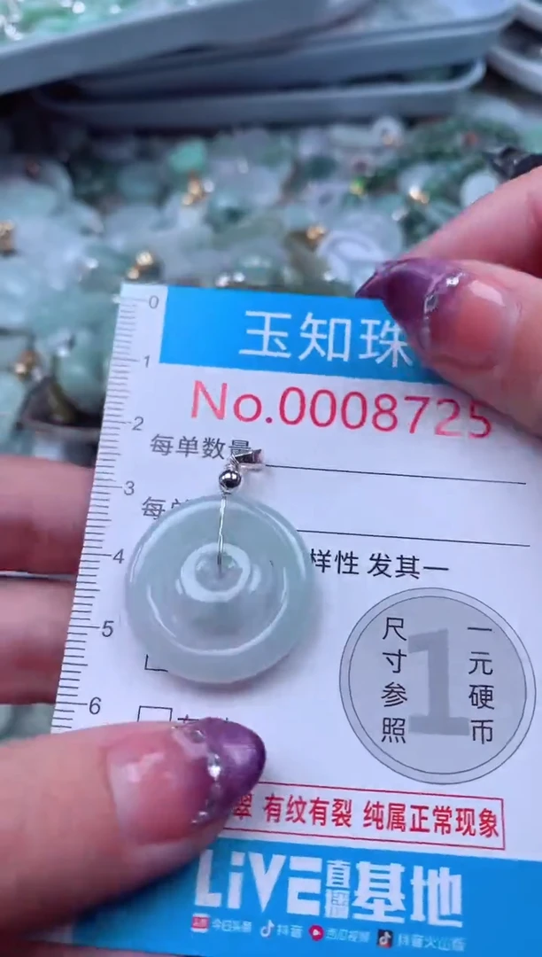 翡翠未镶嵌吊坠(不含链)8725