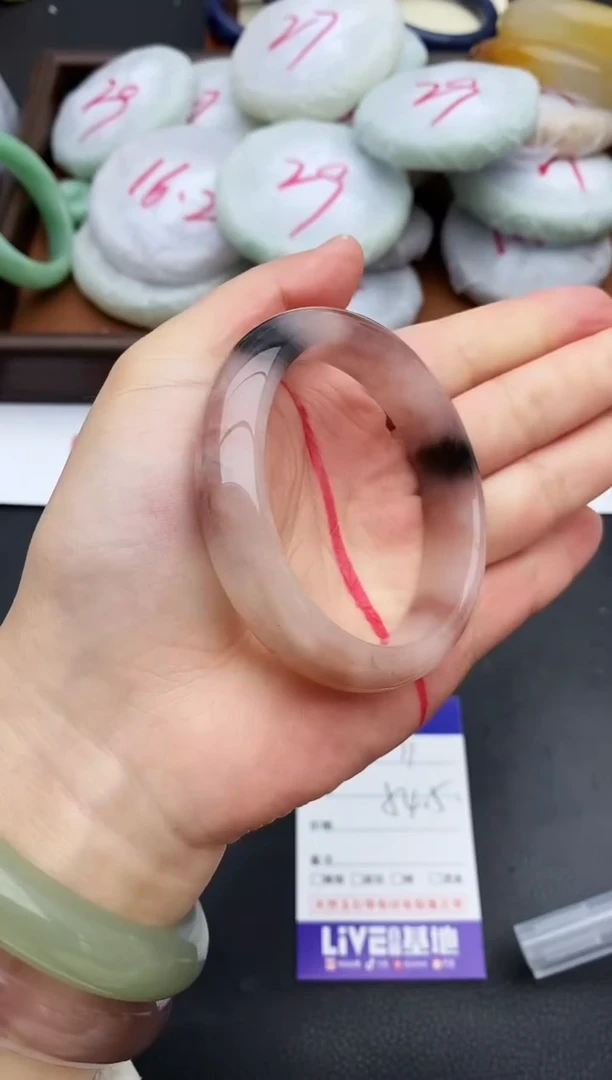 未镶嵌手镯石英质玉11+54.5