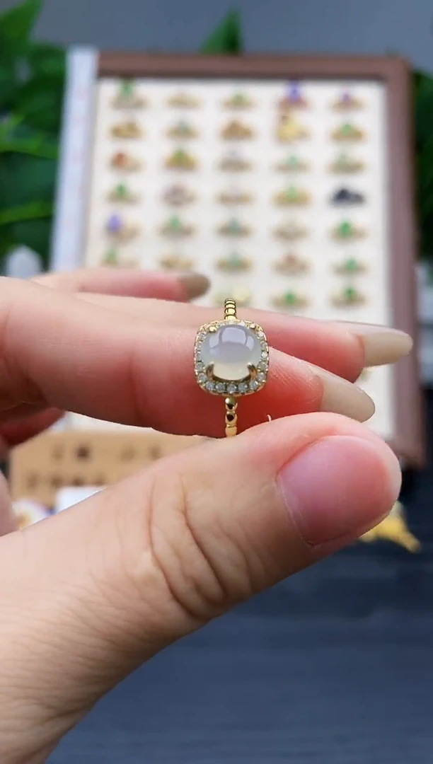 银S925镶嵌戒指翡翠12