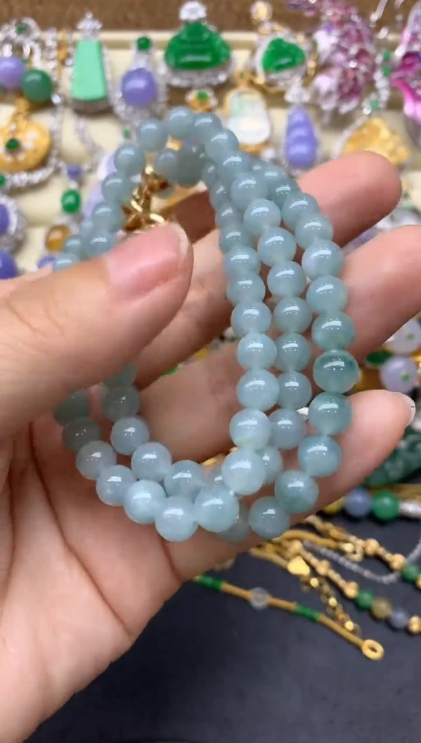 【闪购商品】翡翠手链未镶嵌48-中国好珍宝