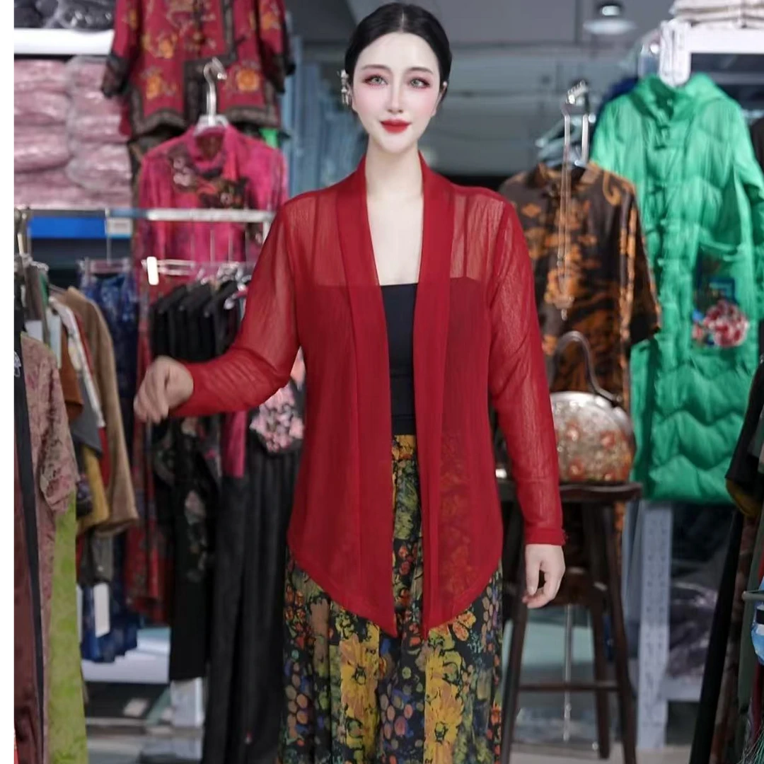 【门店 剪标款】夏季时尚潮流休闲气质显瘦轻奢女款外套外披1199