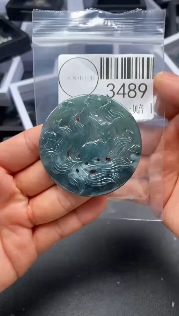 吊坠(不含链)未镶嵌翡翠3489