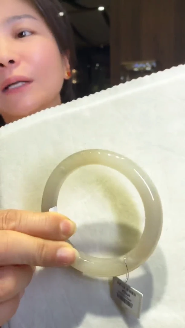 未镶嵌手镯和田玉林*木84【不退不换】圈口59-60  棉