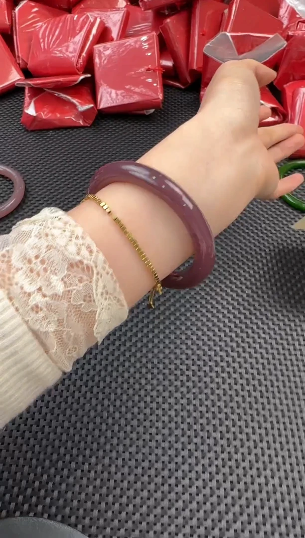 未镶嵌手镯石英质玉圈口62