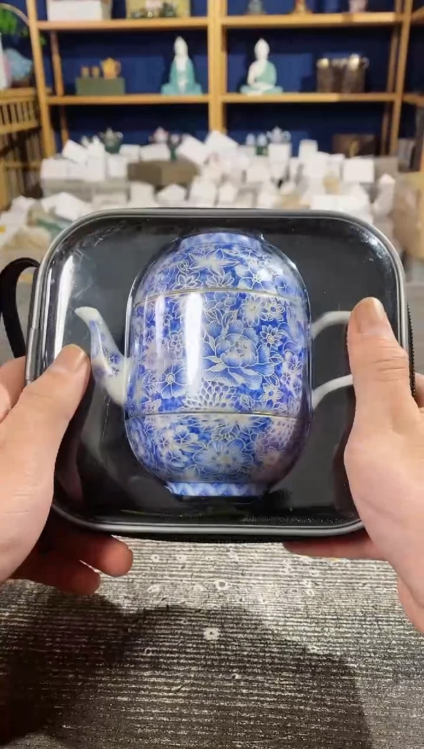 【闪购商品】其他珐琅珍藏掐丝银青花旅行套装