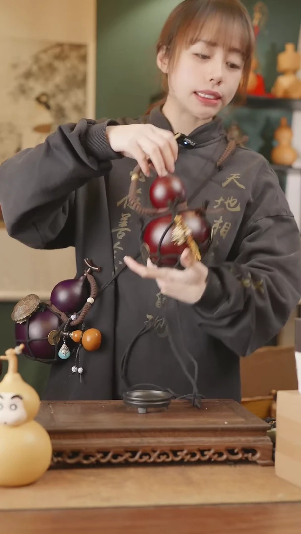 【闪购商品】320号精品天然大漆工艺防渗内胆酒葫芦~