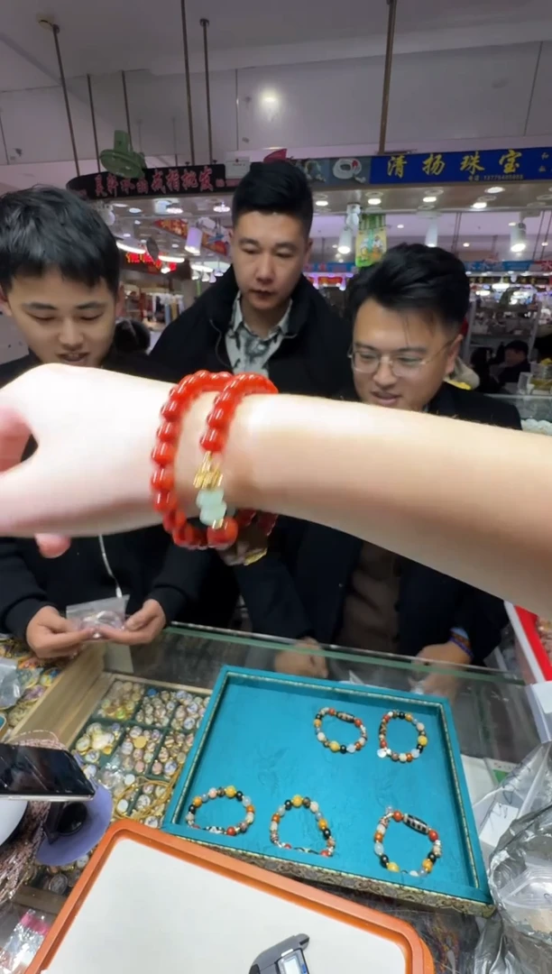 银S925镶嵌手链南红玛瑙多样性发一件 556