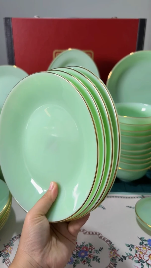 ·  8英寸深盘4个  玉瓷【贝美】