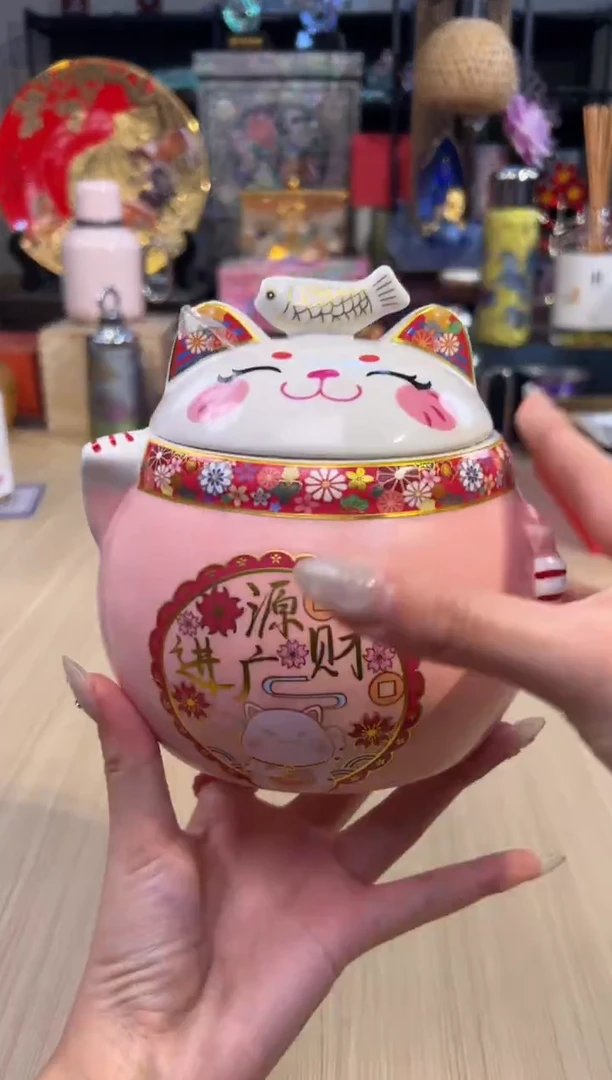 27招财猫茶叶罐