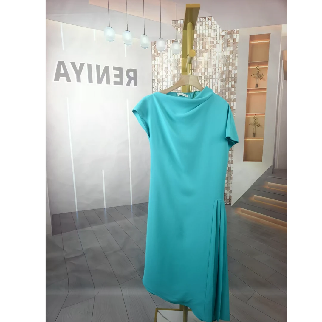 RENIYA原创设计师品牌2025气质优雅时尚日常连衣裙