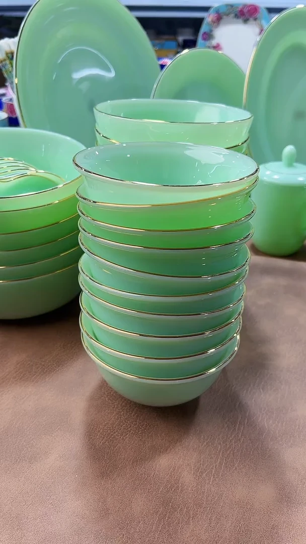 玉瓷 4.5英寸饭碗10个景德镇陶瓷