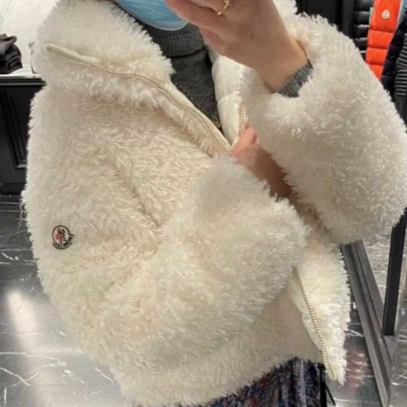 未使用 MONCLER 徽标连帽长袖外套 米色/00