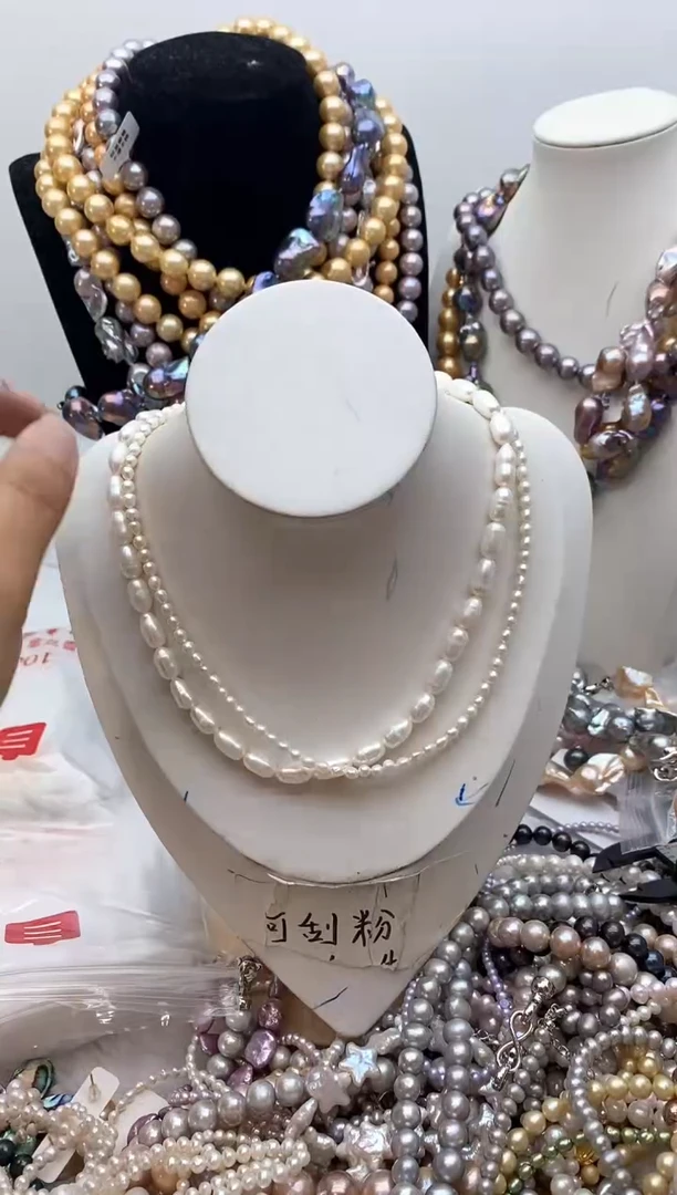 【闪购商品】淡水珍珠颈饰钛钢100