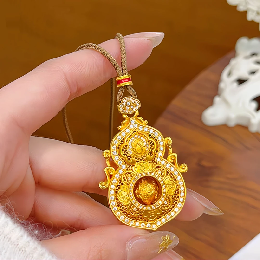 轻奢时尚 四美葫芦吊坠