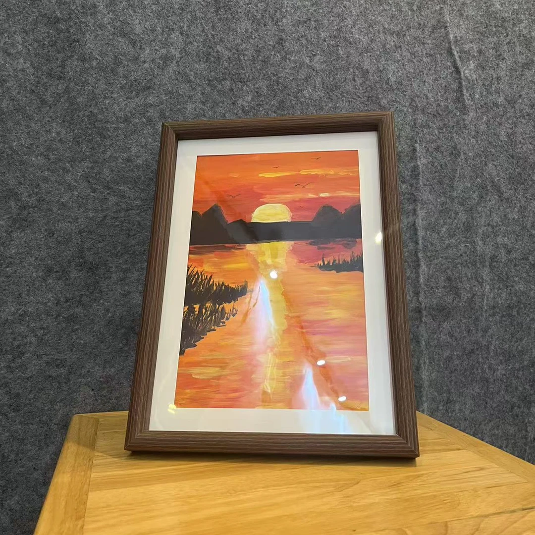 《日落归山海》国潮氛围感艺术摆件23*34cm