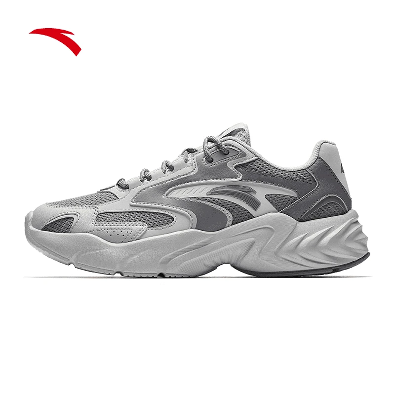 安踏复古跑鞋丨轻便百搭厚底休闲鞋潮流运动鞋912515505-YH