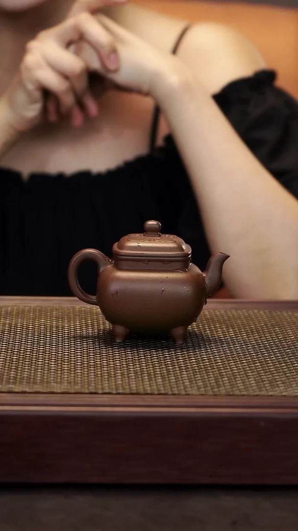 茶壶紫砂【润石堂】全手工精品 220cc 底槽清