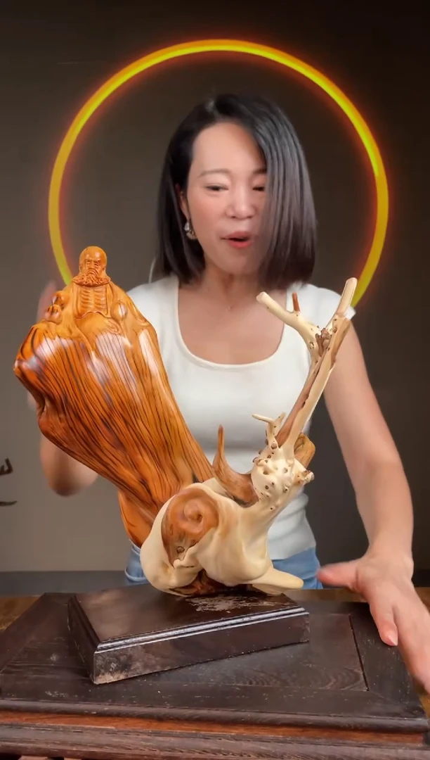 柏木（崖柏）手工摆件,先抢先得! 编号:70