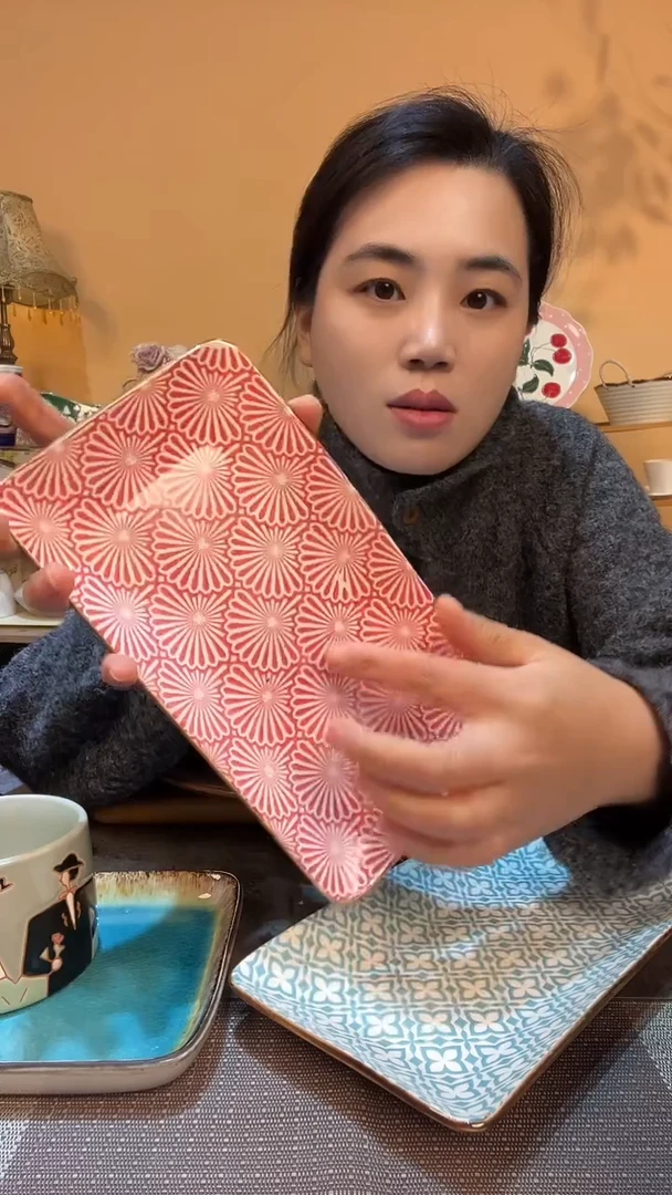 瓷片9英寸长盘 介意勿拍