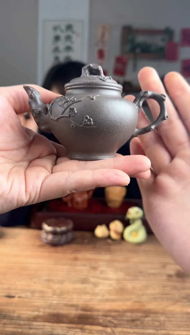 【闪购商品】紫砂茶壶报春  豆碧