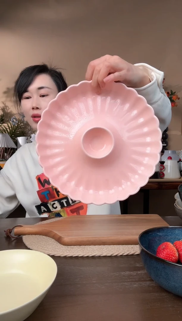 【闪购商品】瓷片10英寸饺子盘微瑕