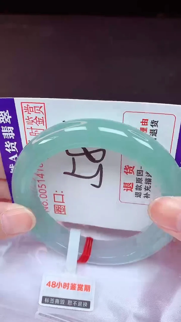 未镶嵌手镯翡翠58（48小时鉴赏期 ）