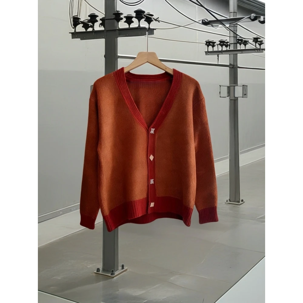 一眼就喜欢上了！法式小香风短款V领显瘦毛衣开衫慵懒感好看外套女