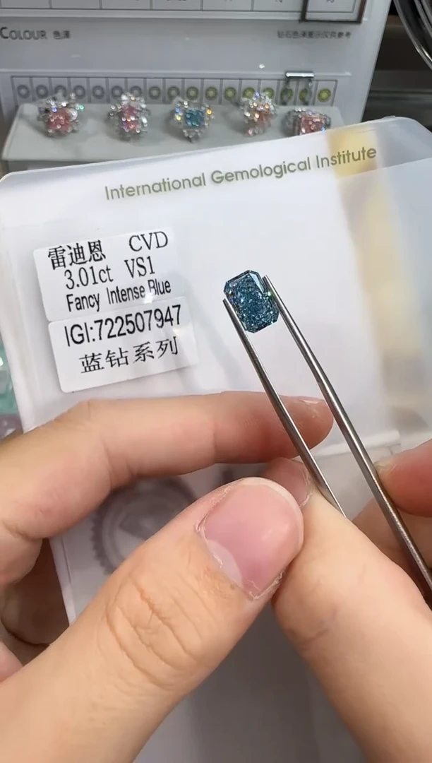 裸石实验室培育钻石@ 3.01ct 先鉴赏，再定制！