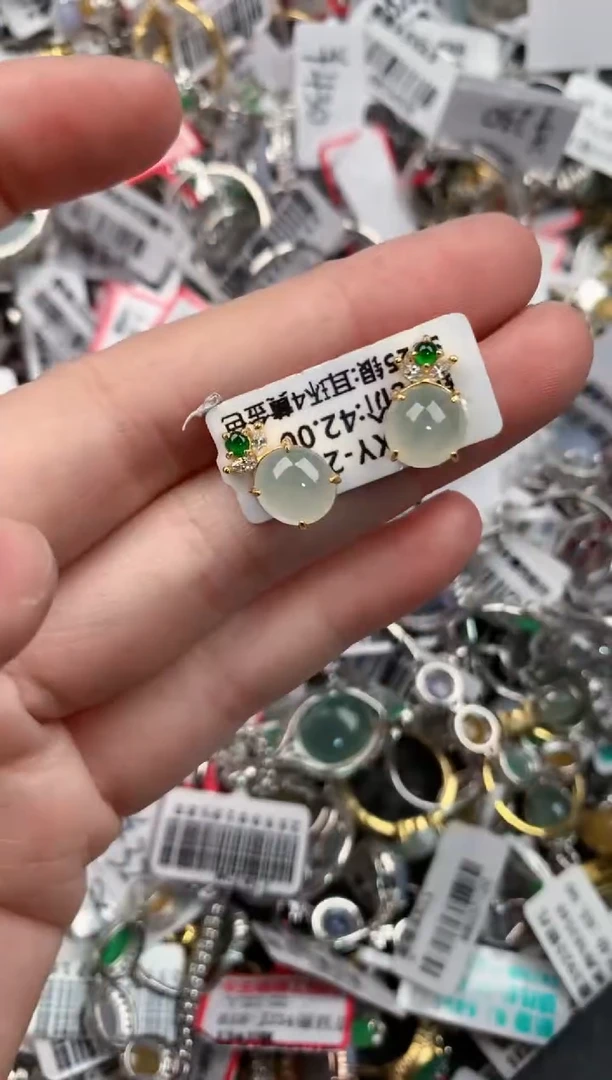 银S925镶嵌戒指翡翠131313----5