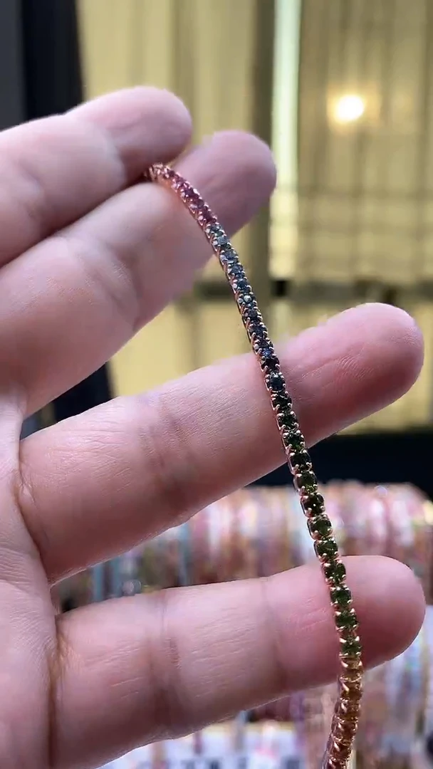 【闪购商品】碧玺手链银S925镶嵌5345354354