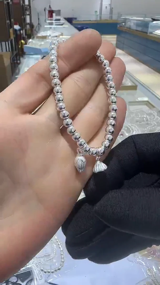 珐琅足银福利两世欢手链