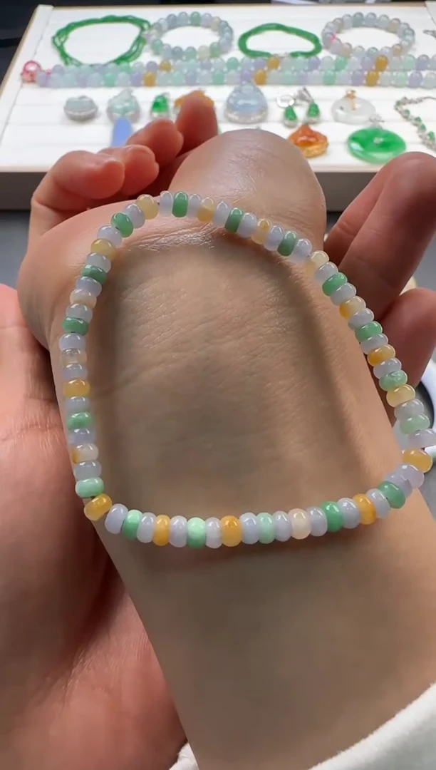 【闪购商品】翡翠手串未镶嵌不退不换 无鉴赏期