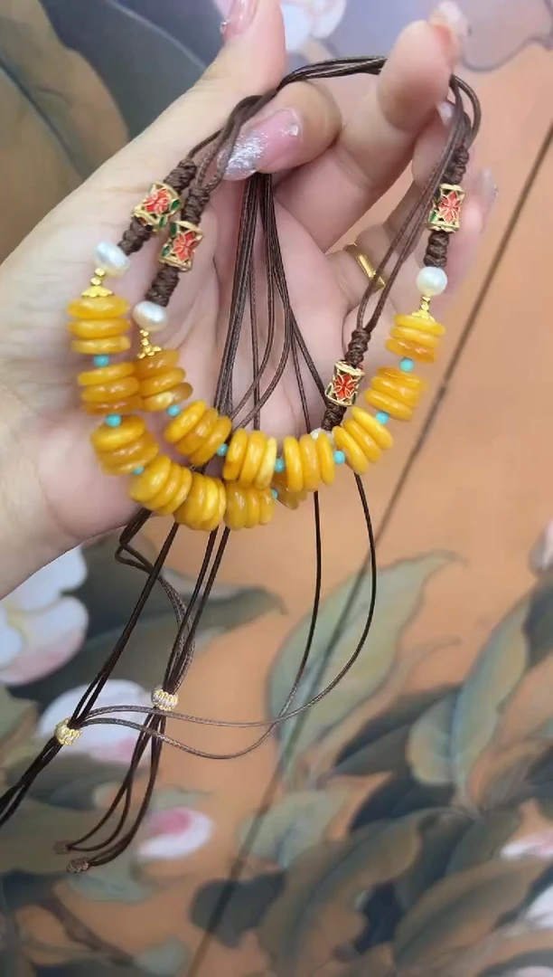 裸石琥珀未镶嵌天然琥珀蜜蜡吊坠多样性发一条