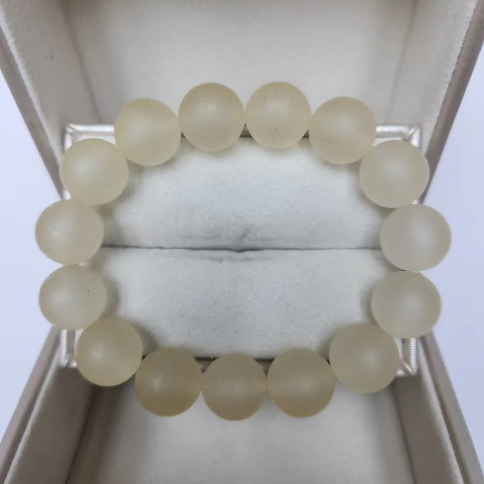 《天利璀璨》时尚女士百搭手串白色素圈1025