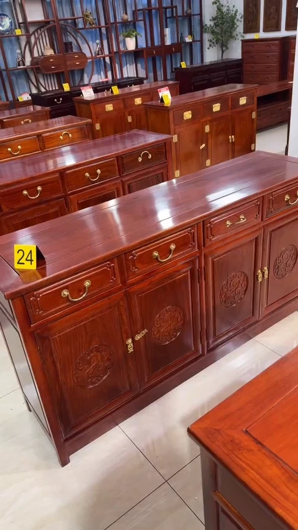 【闪购商品】花梨木类家具148*40*80刺猬紫檀餐边柜