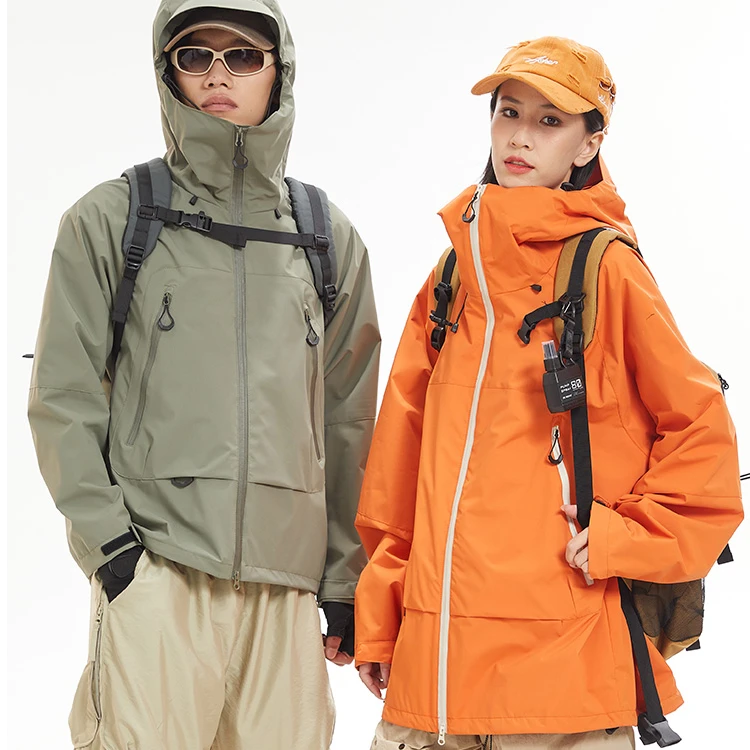 春秋冲锋衣2025男女同款防水防风登山服