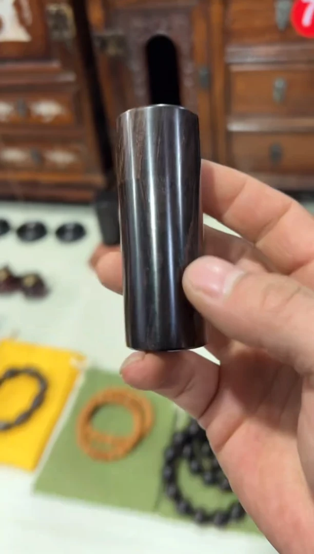 木木乌木紫光檀牙签罐中号