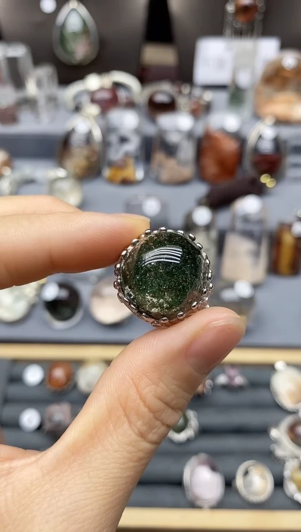 银S925镶嵌珠宝半成品水晶定制定制