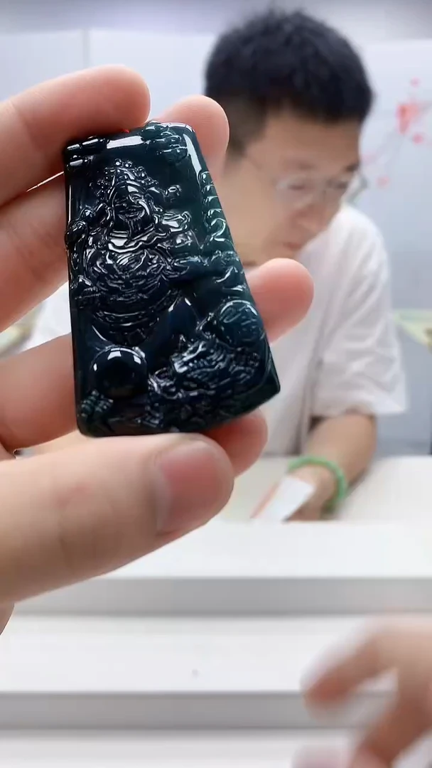 翡翠未镶嵌颈饰5158bb-jj挂件5