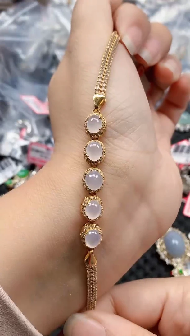 银S925镶嵌戒指翡翠天然A货缅甸翡翠