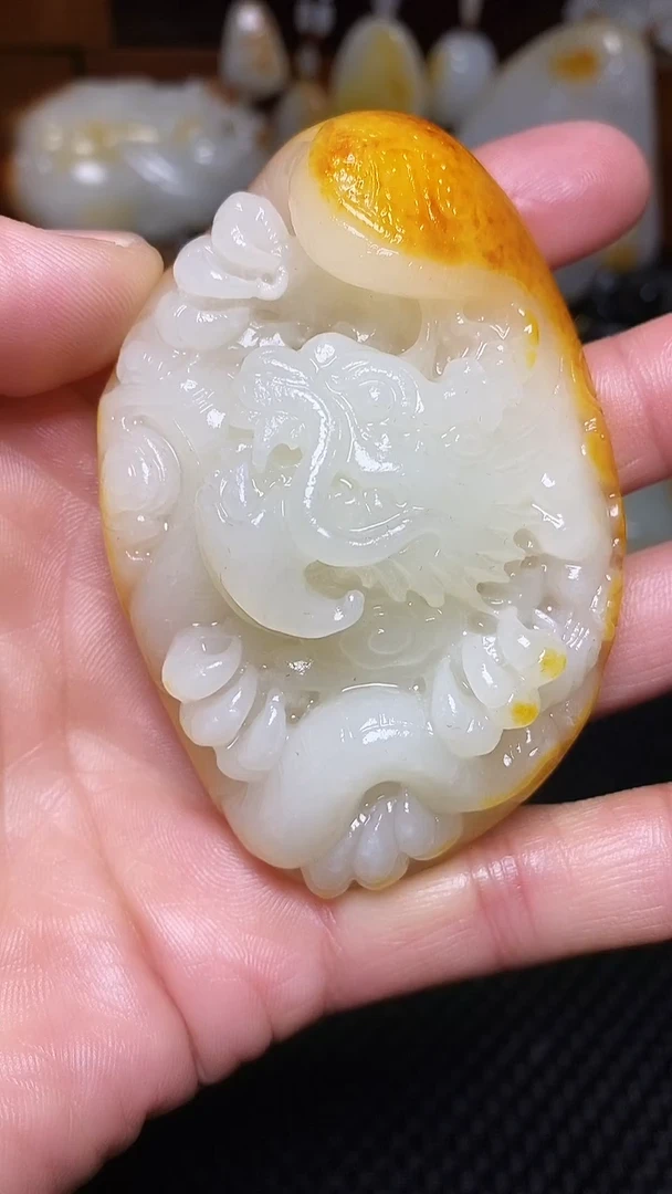 未镶嵌和田玉挂件5*55