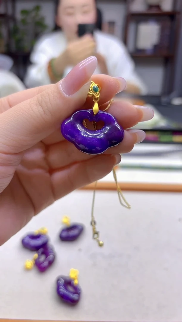 苏纪石（舒俱来）14K金镶嵌吊坠(赠链)DIY款D337