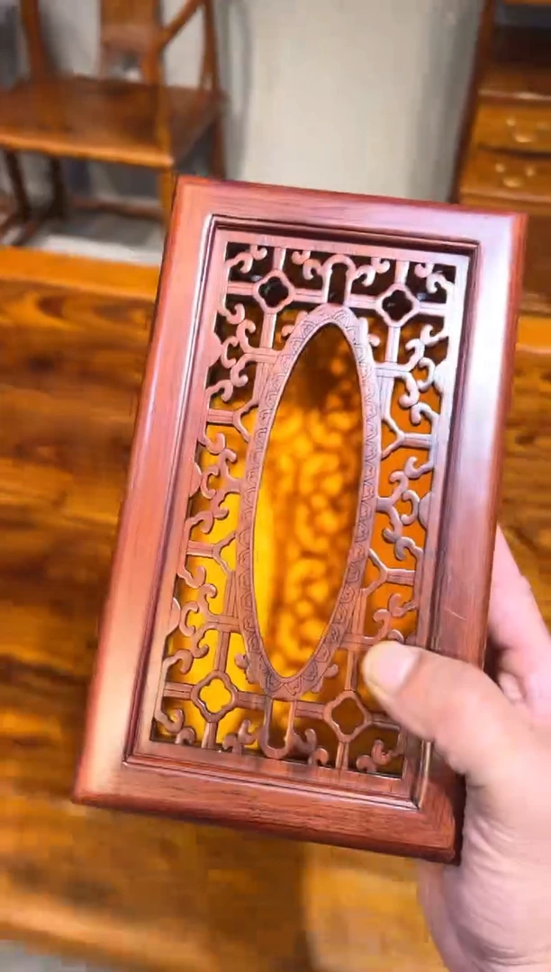 木用****4抽纸盒 红木家居