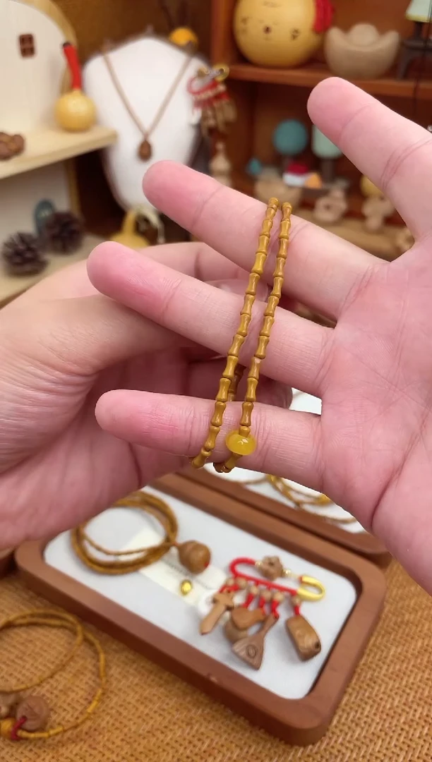 竹节手串一物一拍素款双圈加跑环