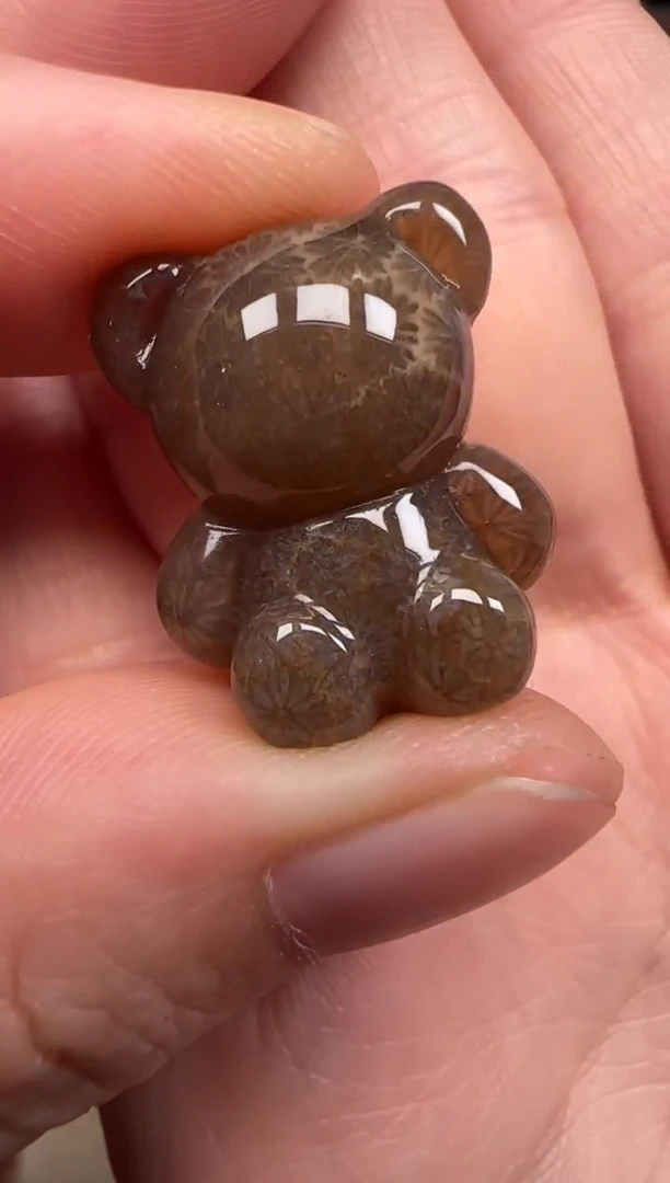 硅化珊瑚（珊瑚玉）未镶嵌颈饰176