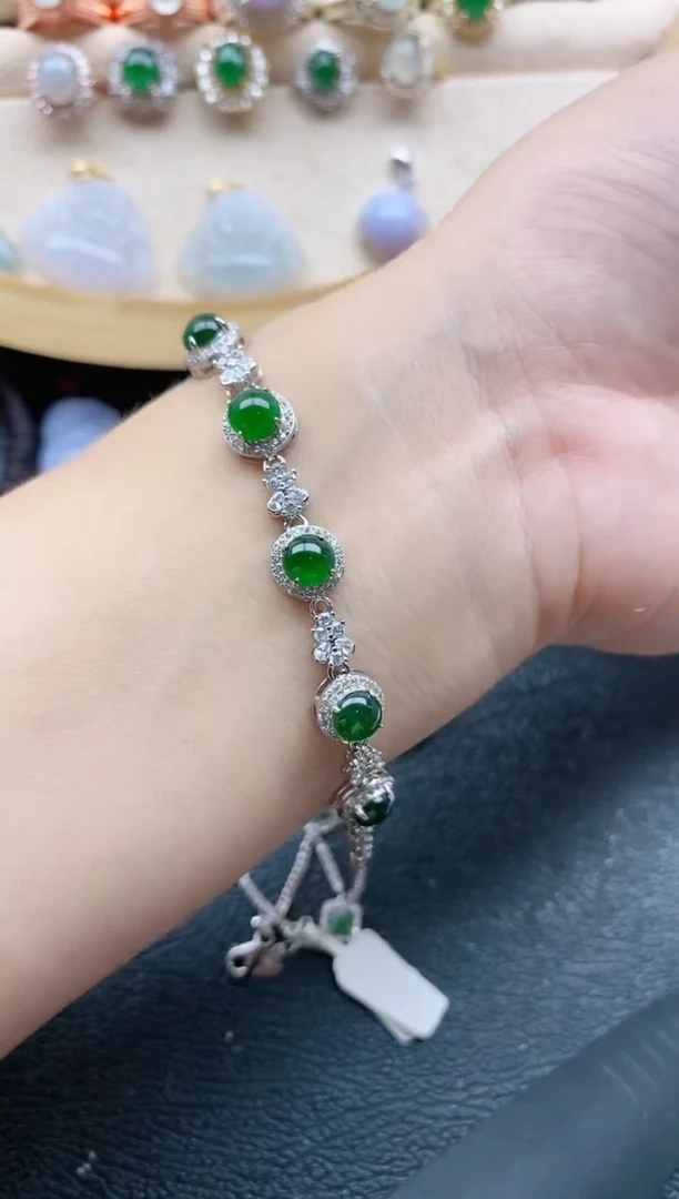 翡翠戒指银S925镶嵌11111