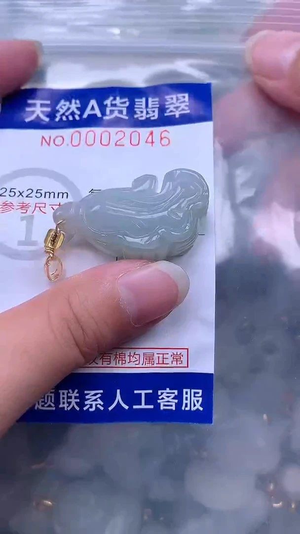 翡翠未镶嵌吊坠(不含链)1