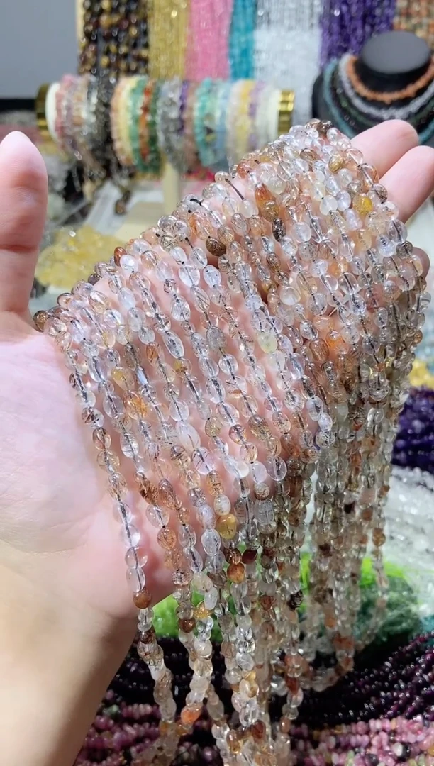 未镶嵌珠宝半成品水晶随行黑金超七