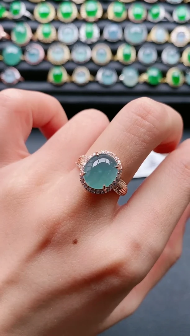 【闪购商品】翡翠戒指银S925镶嵌111111